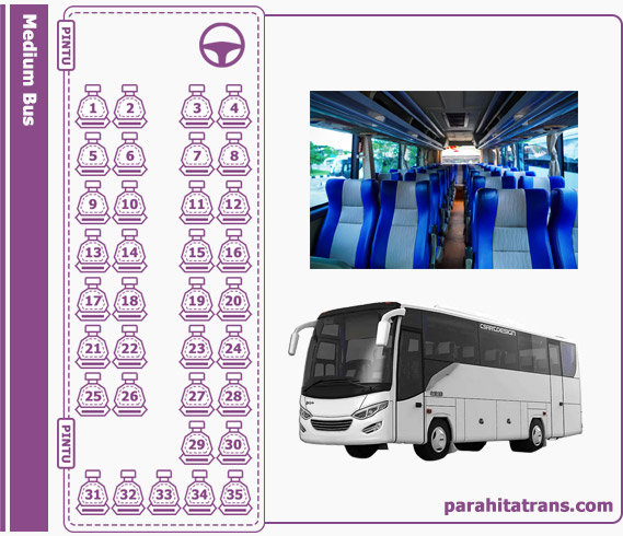 Medium Bus Seat Configuration